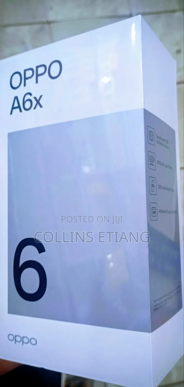 New Oppo A6x 256 GB Blue