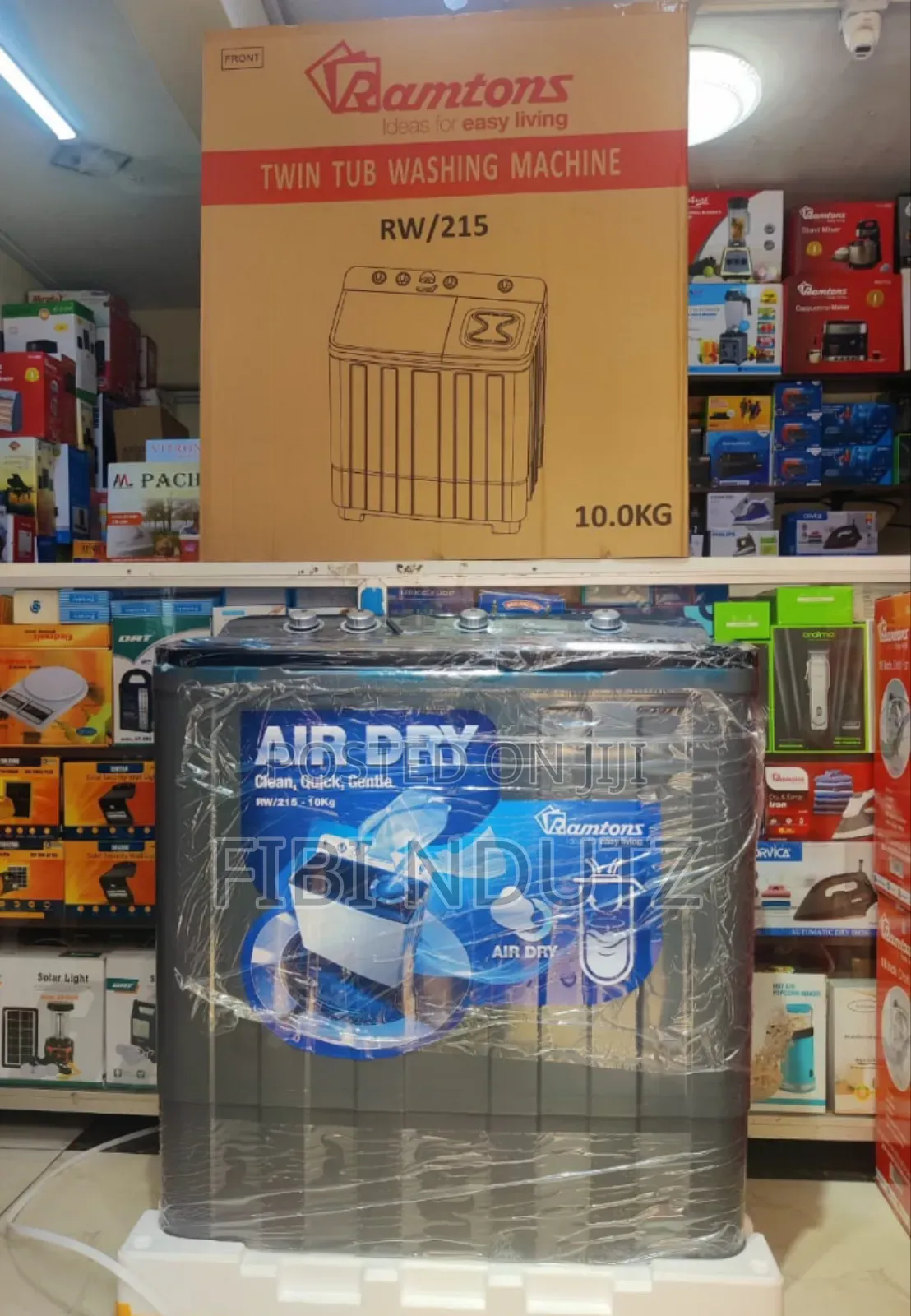 Ramtons Twin Tub Washing Machine Rw215/10 Kg Washing Machine