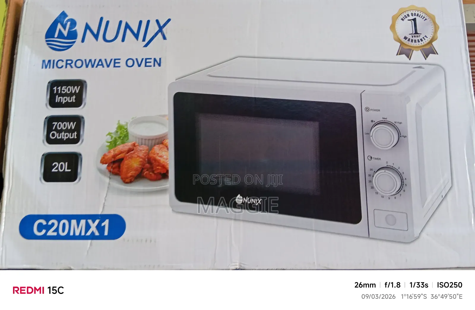 Nunix Microwave Oven C20mx1