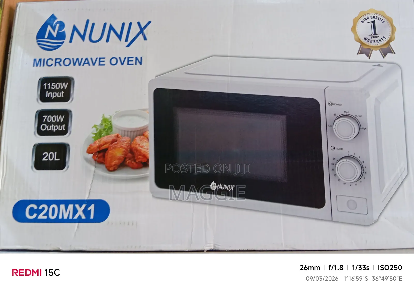 Nunix Microwave Oven C20mx1