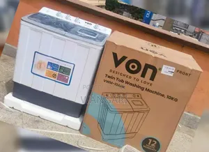 Available in the Shop Von 10kgs Twin Tab Washing Machine