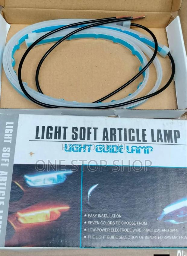 Headlight Universal Led Strip With Yellow Signa White Parking Light