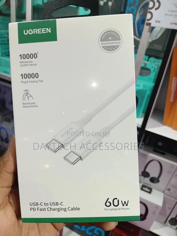 Ugreen 60w Usb-C to Usb-C Pd Fast Charging Cable.