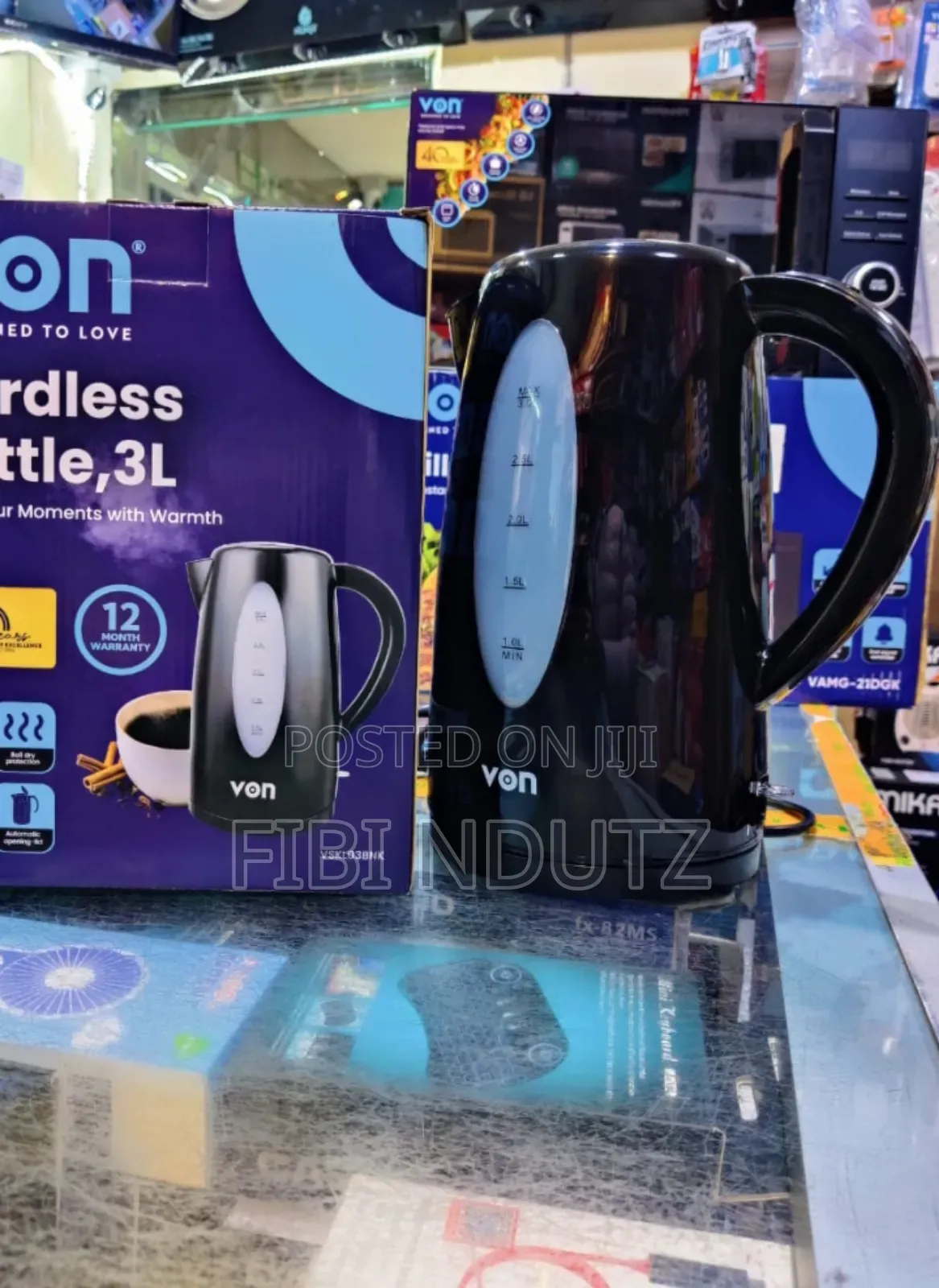 Von 3l Cordless Kettle /Cordless Kettle