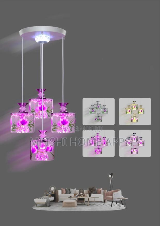 Led 4 Glass Chandelier - thumbnail 2