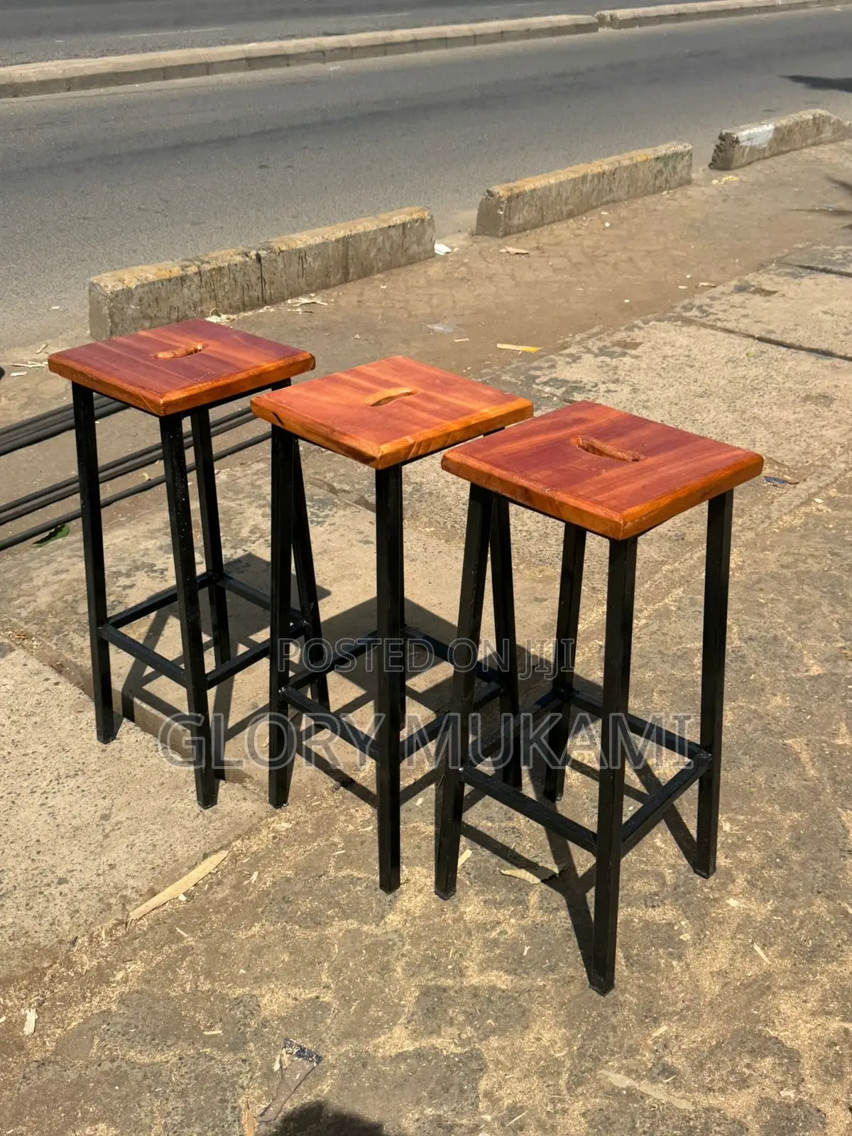 Wooden Squared Laboratory Stools