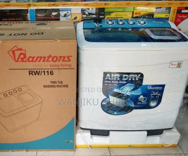 Ramtons Washing Machine Twin Tub 10kg With Air Dryer