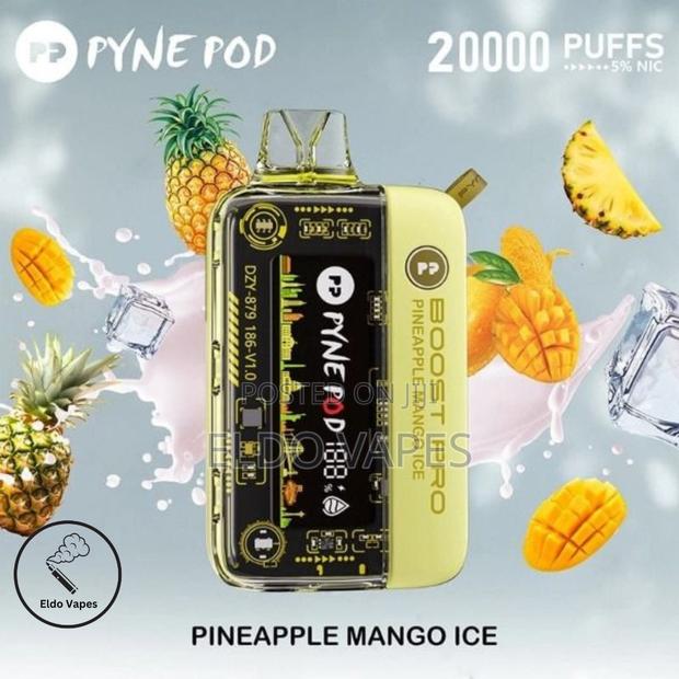 Pyne Pod Boost Pro 20000 Puffs Rechargeable Vape - Pineapple Mango Ice - main view