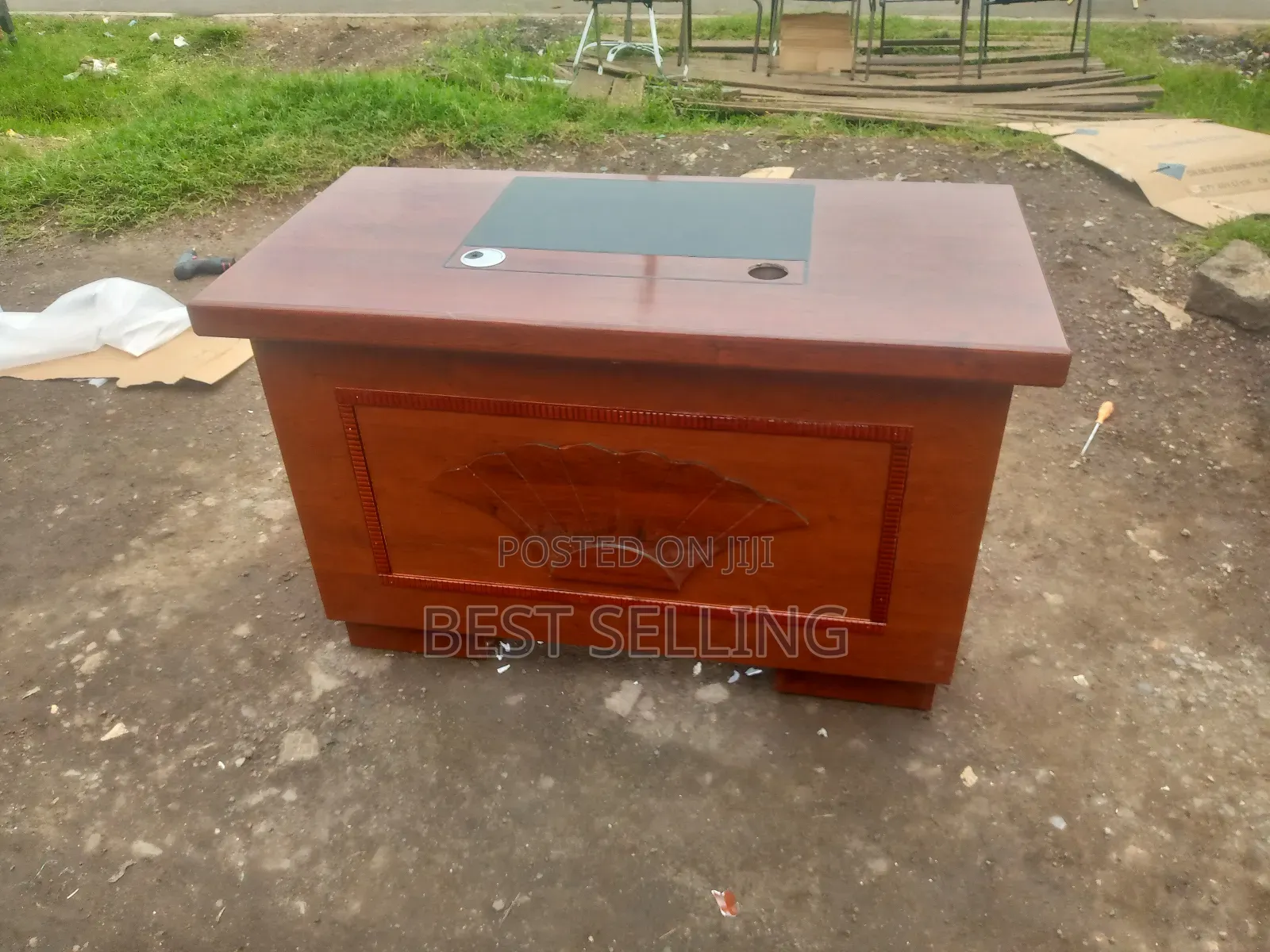 1.2m Mahogany Executive Office Desk