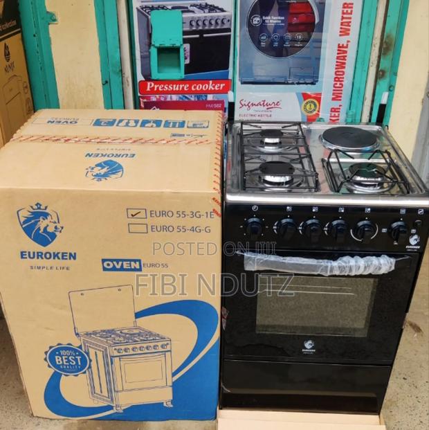 Euroken Standing Cooker 3g+1e 50 By55/Electric Oven Cooker
