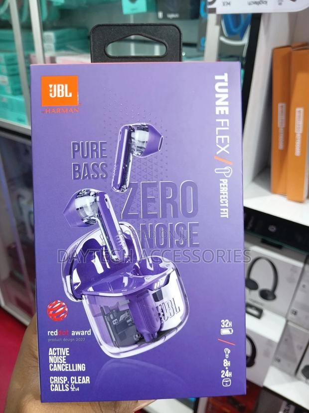 The JBL Tune Flex Ghost Edition Wireless Earbuds. - thumbnail 2