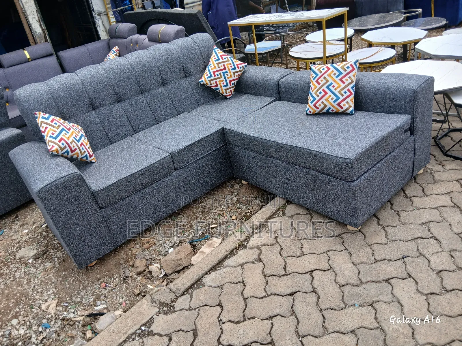 Dark Grey Permanet 5seater Sofa for Sale