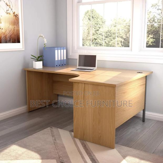 Office Desk; Minimalist Wooden Curved 160cm Home Office Computer Table - thumbnail 8