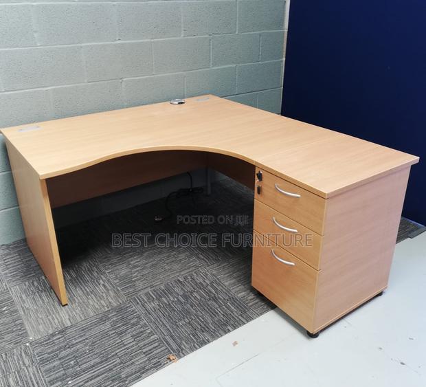 Office Desk; Minimalist Wooden Curved 160cm Home Office Computer Table - thumbnail 13