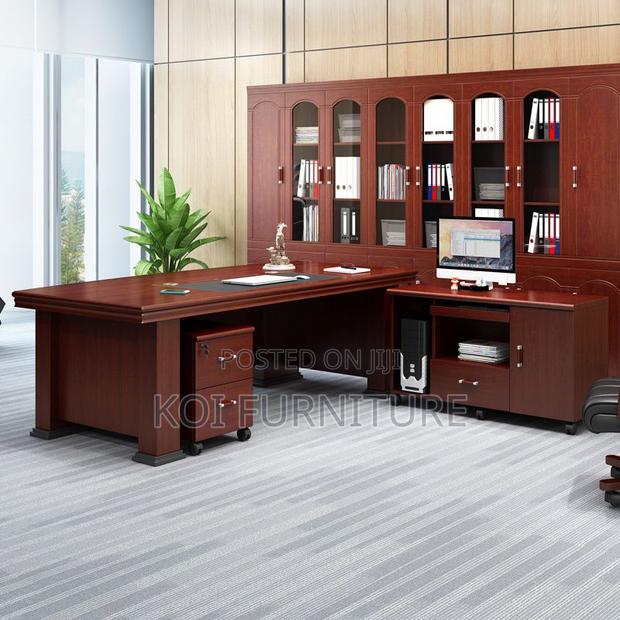 Office Desk 1.6m L-Shaped Executive Office Desk - thumbnail 2