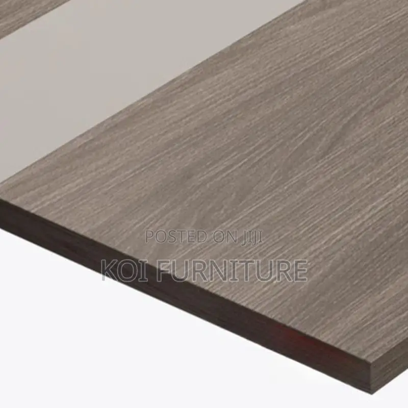 Office Table : Modern Meeting Room Table Featuring a Wood-Grain Top,