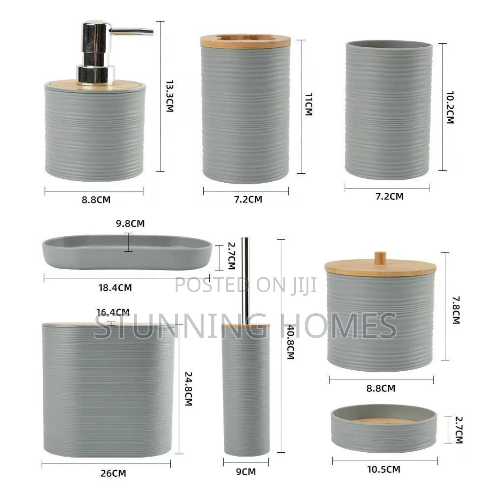 8pcs Set Bathroom Accessories