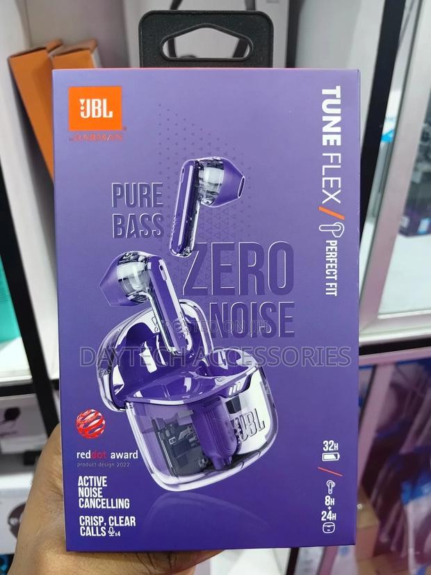 JBL Tune Flex Ghost 2 Wireless Noise Cancelling Bluetooth Earbuds. - thumbnail 3
