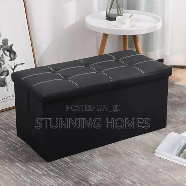 Portable and Foldable Ottoman Storage