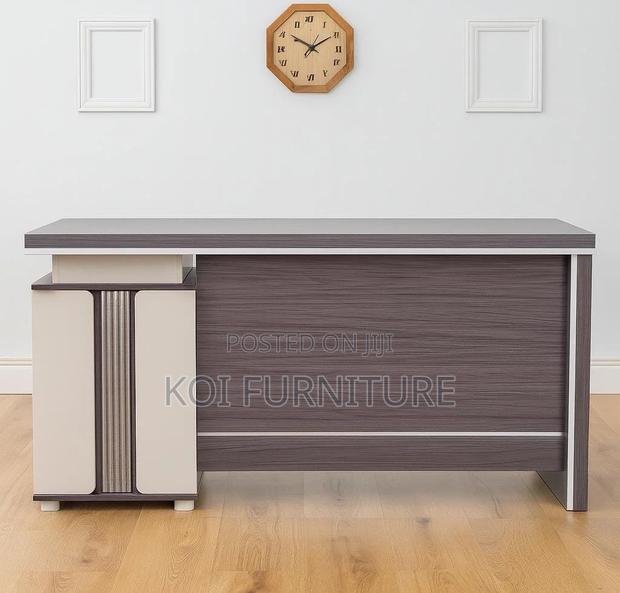 Office Desk : 1.4m Lunato Study Desk Available in Grey Oak - thumbnail 5