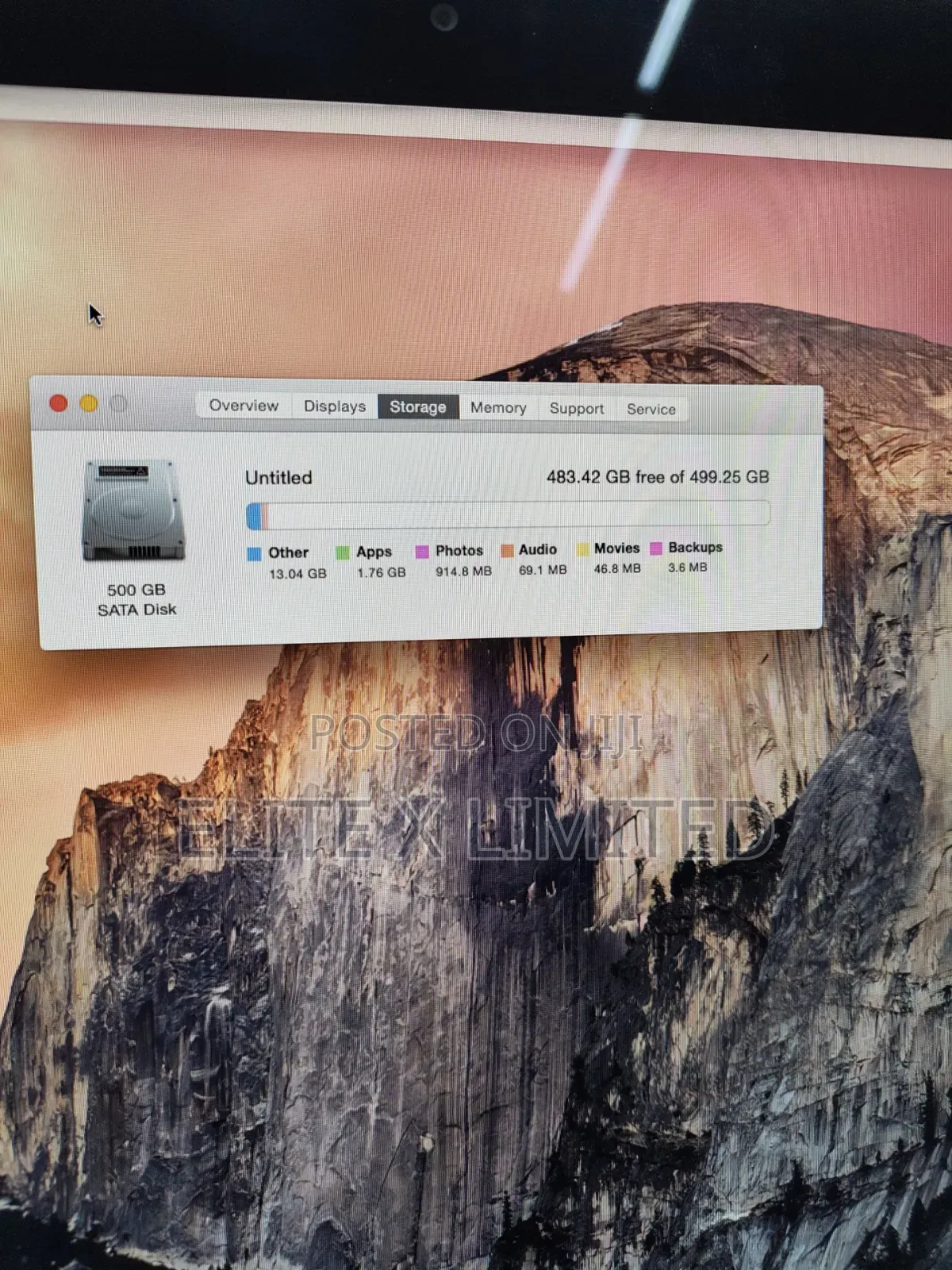 Desktop Computer Apple iMac 8GB Intel Core i3 HDD 500GB