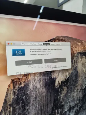 Desktop Computer Apple iMac 8GB Intel Core i3 HDD 500GB