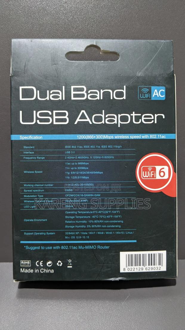 Dual Band Wifi 6 Usb Adapter - thumbnail 2