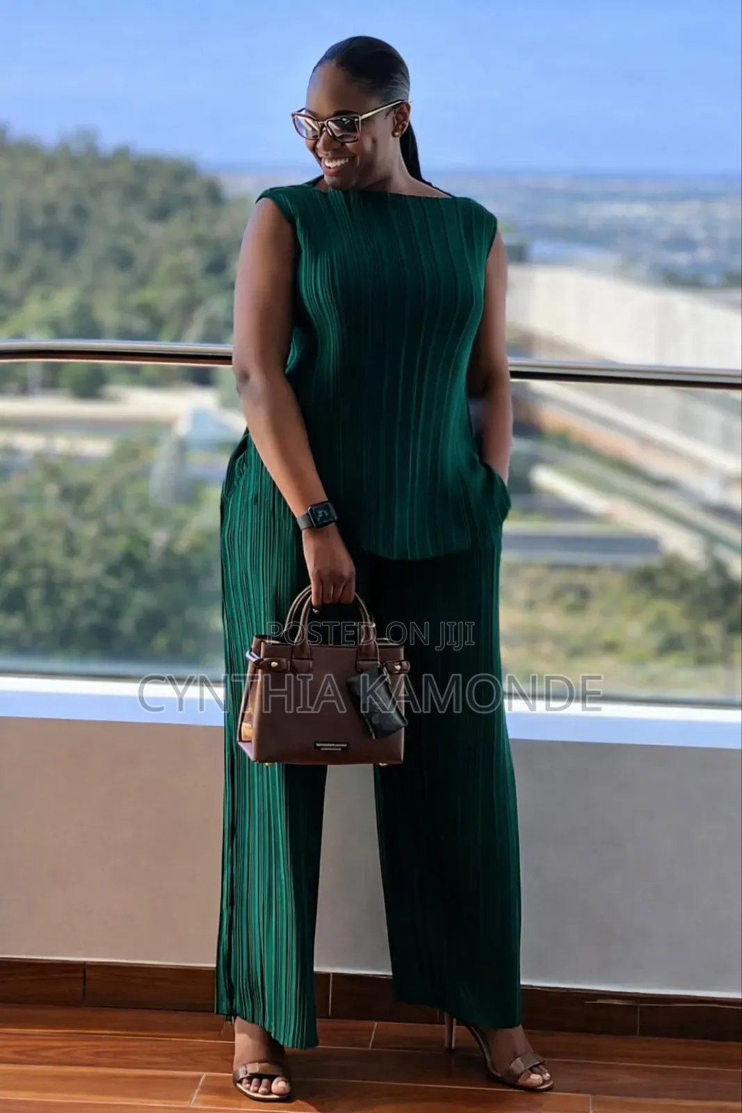 Super Quality Silk Material Two Piece Set
