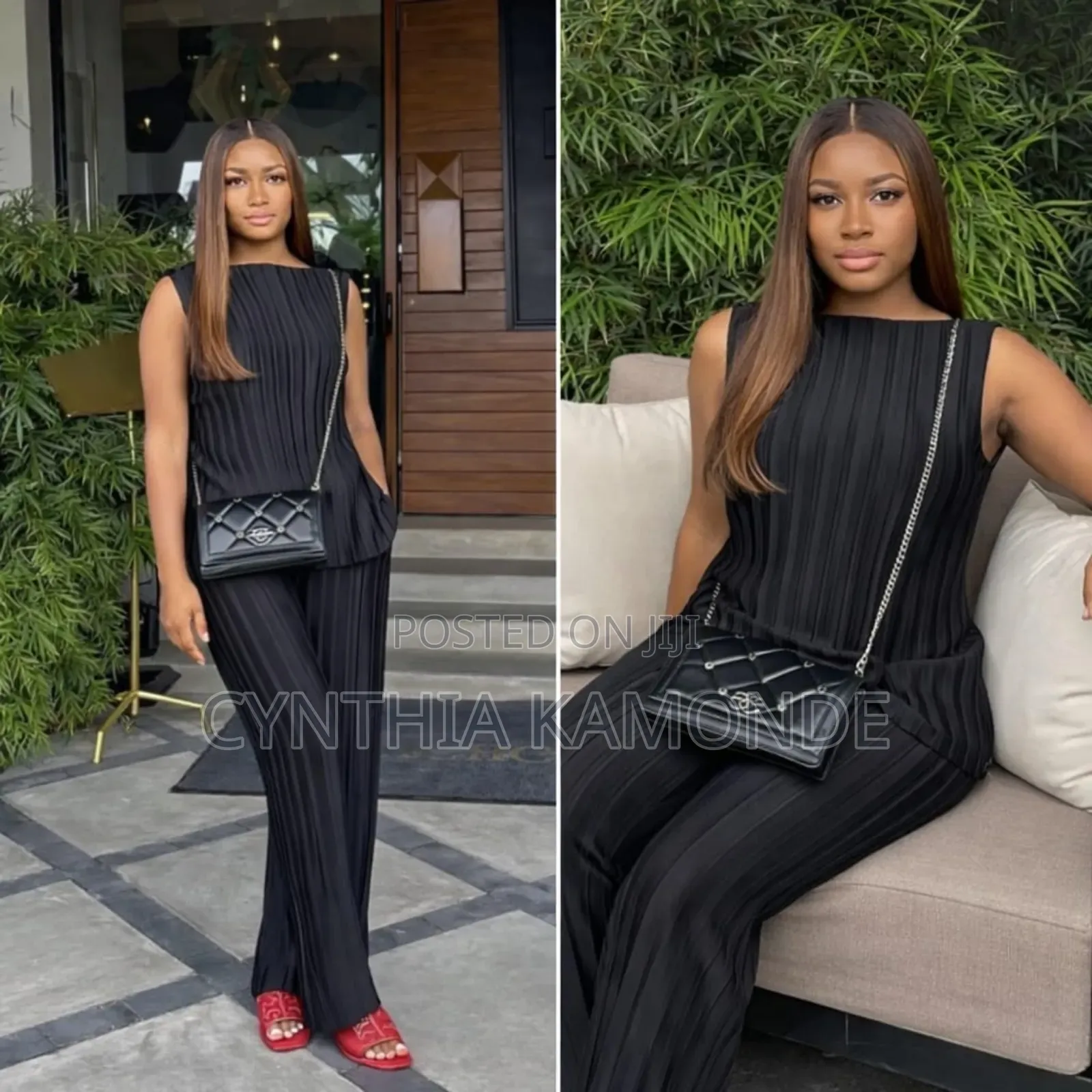 Super Quality Silk Material Two Piece Set
