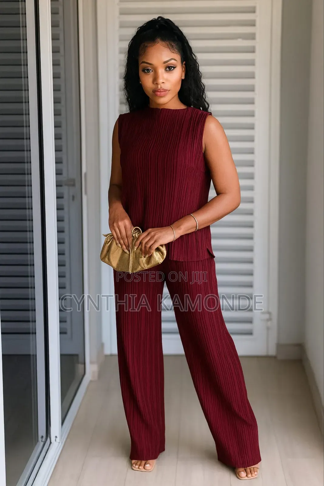 Super Quality Silk Material Two Piece Set