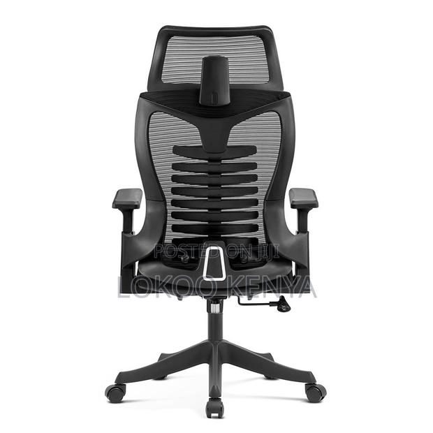 Office Chair ; Adjustable Headrest Mesh Fabric Chair - thumbnail 8