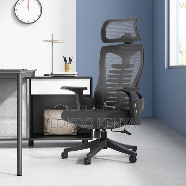 Office Chair ; Adjustable Headrest Mesh Fabric Chair - thumbnail 9
