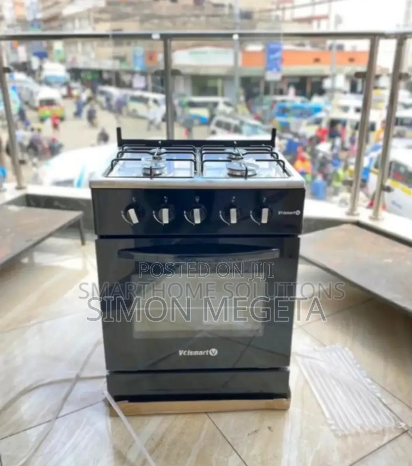 Colour Black New Volsmart 60*60 Full Gas Cooker