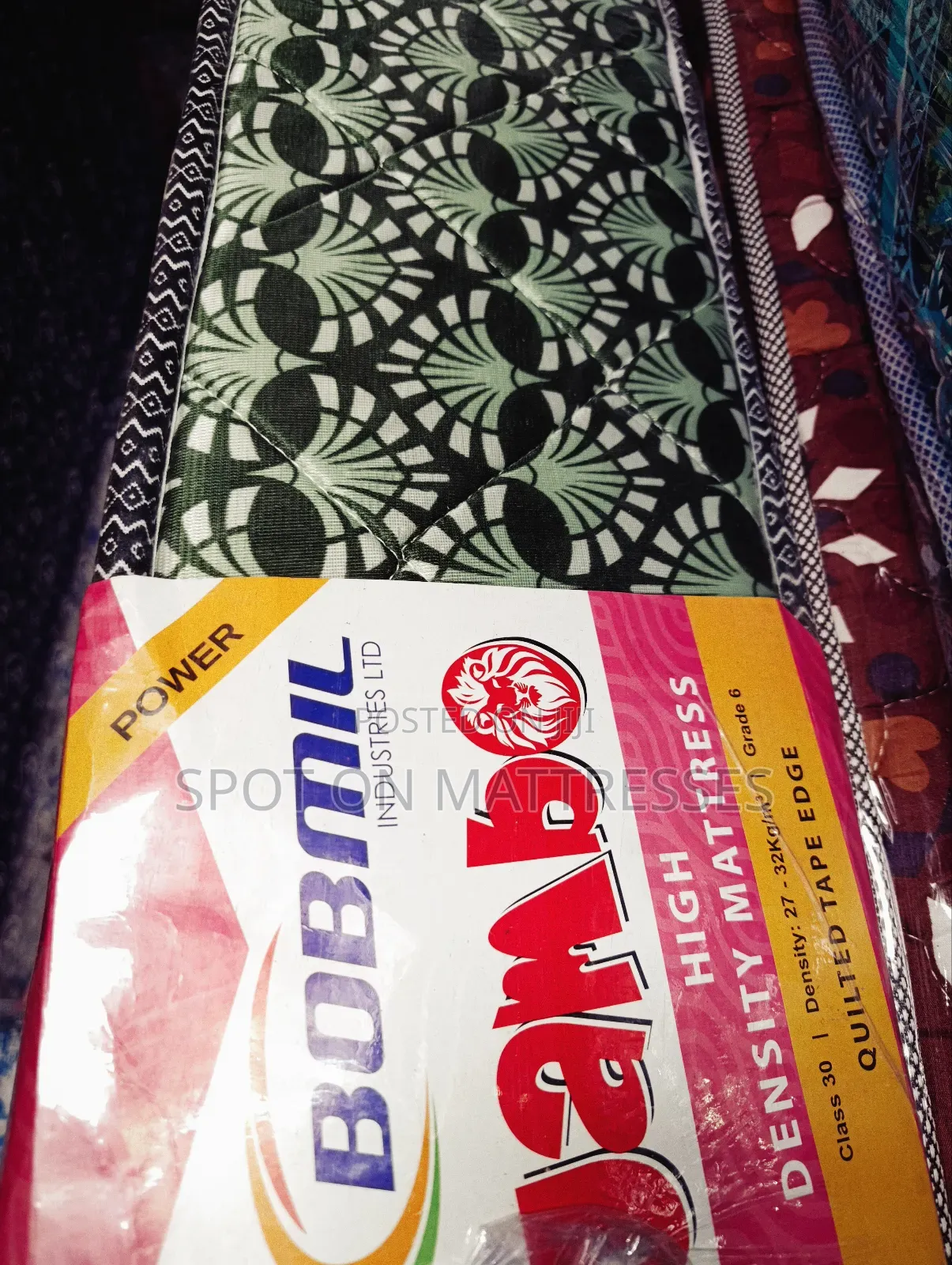 Bobmil Jambo High Density Quilted Mattresses. 4x6 8inches Thick.