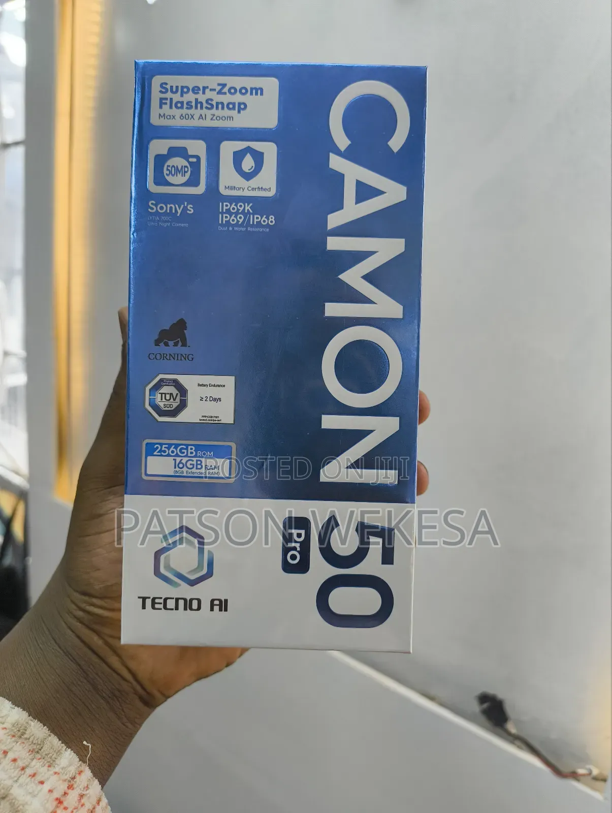 New Tecno Camon 50 Pro 256 GB Black