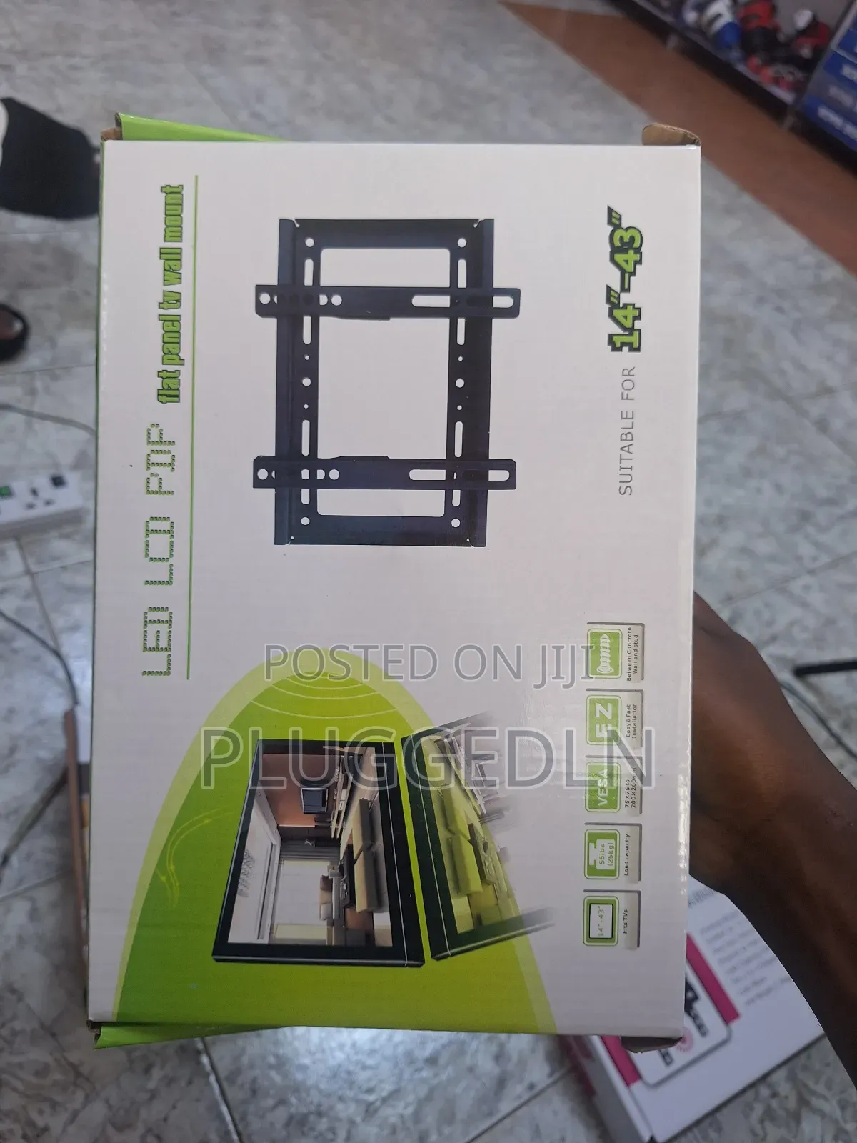 Fixed/Flat Panel Tv Wall Mount Fits 14"-43" Tv.
