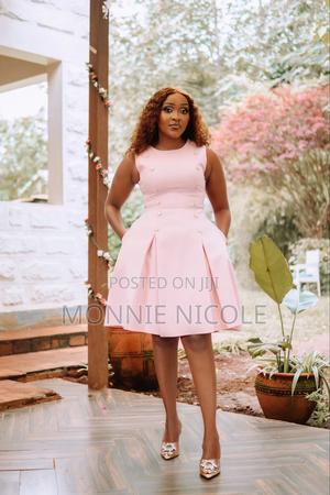 Sleek Chic Pink Short Dress