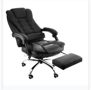 Executive Reclining Leather Chair With Footrest