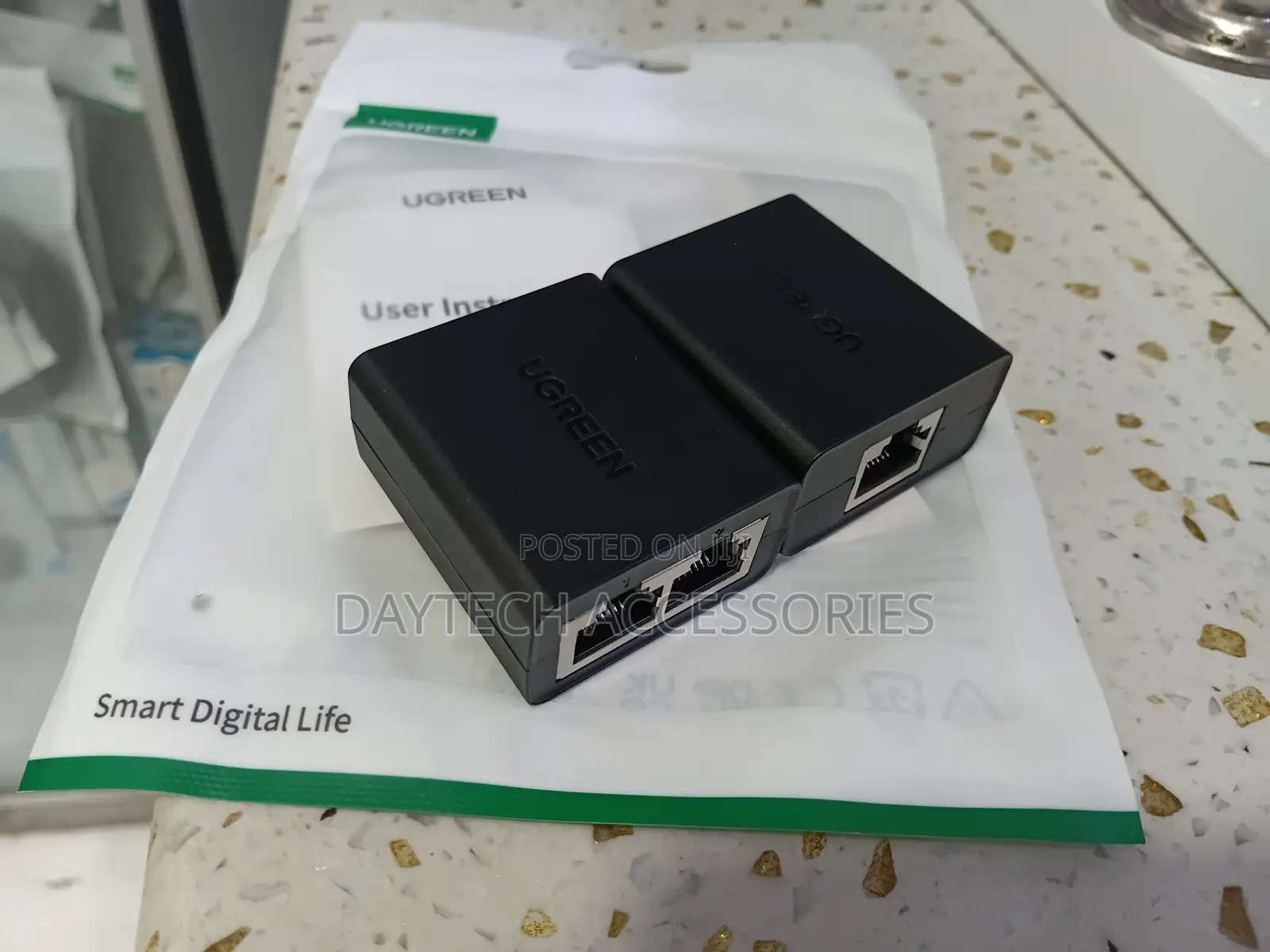 Ugreen Cm210 Rj45 Splitter Adapter – 1 to 2 Ethernet Converter - 2 Pac
