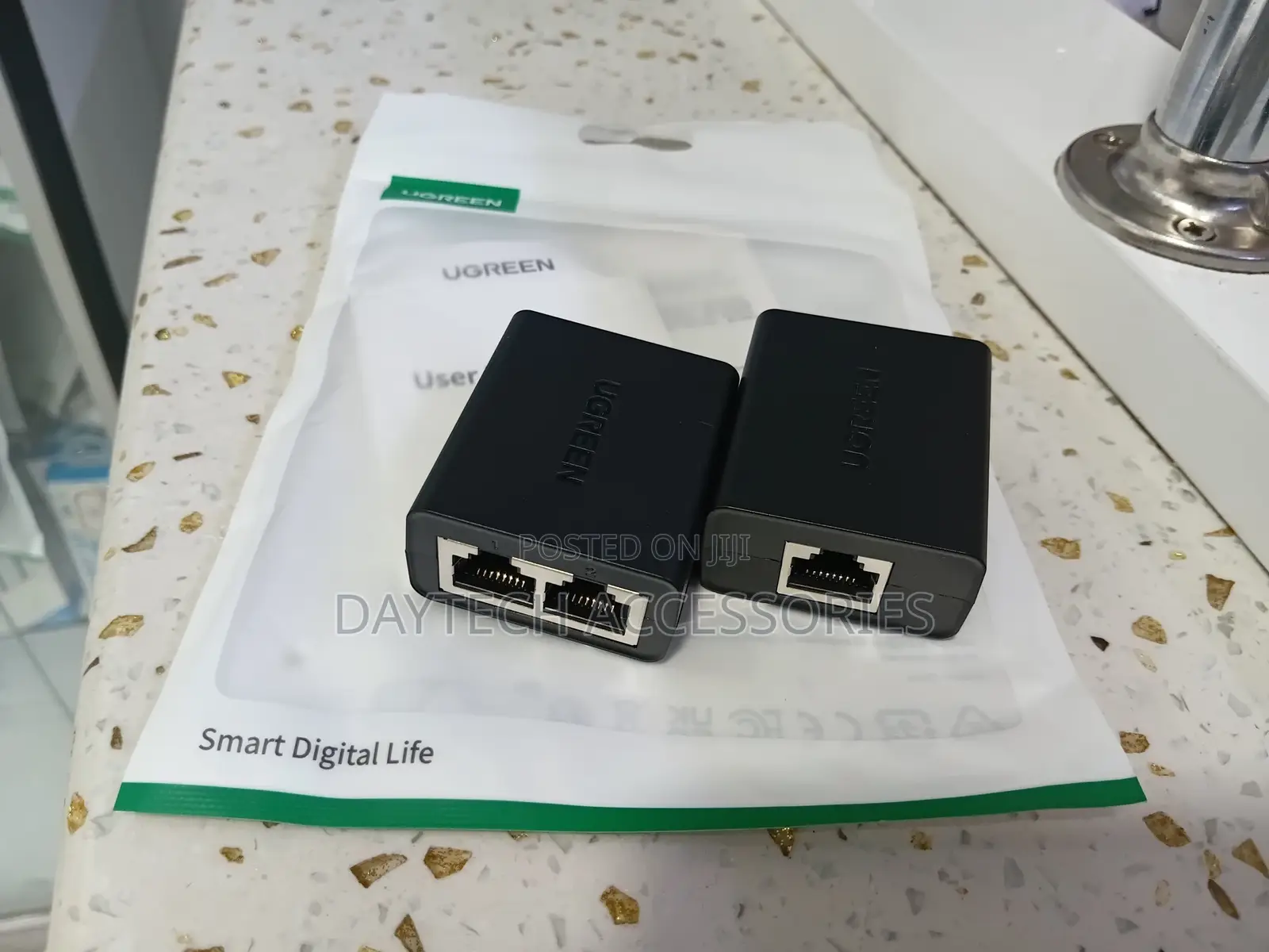 Ugreen Cm210 Rj45 Splitter Adapter – 1 to 2 Ethernet Converter - 2 Pac
