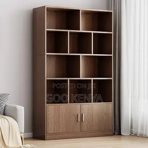 Home/Office Bookshelf;Wooden Storage Bookshelf With Multi Compartments