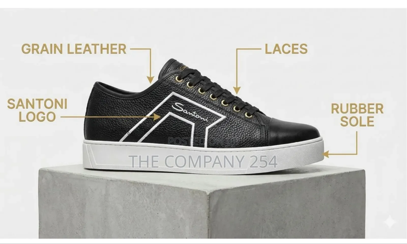 Santana Casual Men Leather Rubber Sole Casual Shoes