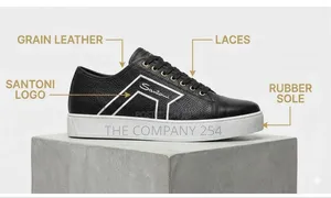 Santana Casual Men Leather Rubber Sole Casual Shoes