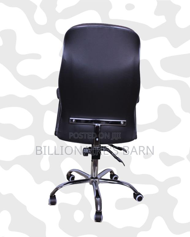 Executive Leather Office Chair High Back Padded Armrest- Professional - thumbnail 4