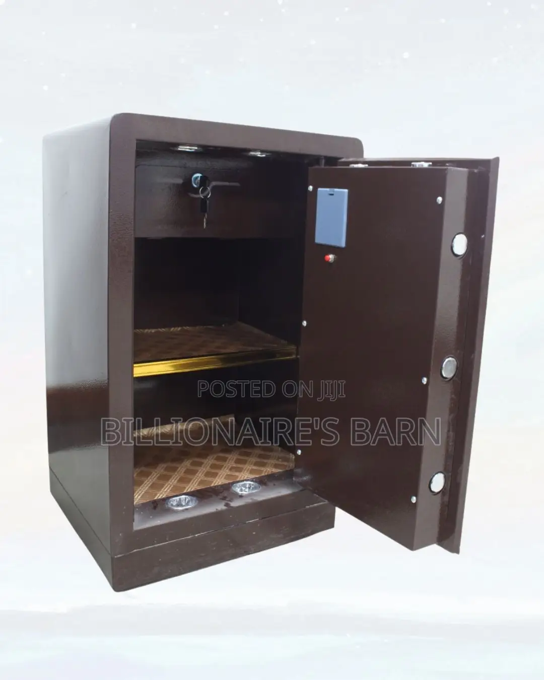 Fireproof Biometric Safe 70 Kg Programmable Keypad Dual Alarm Solution