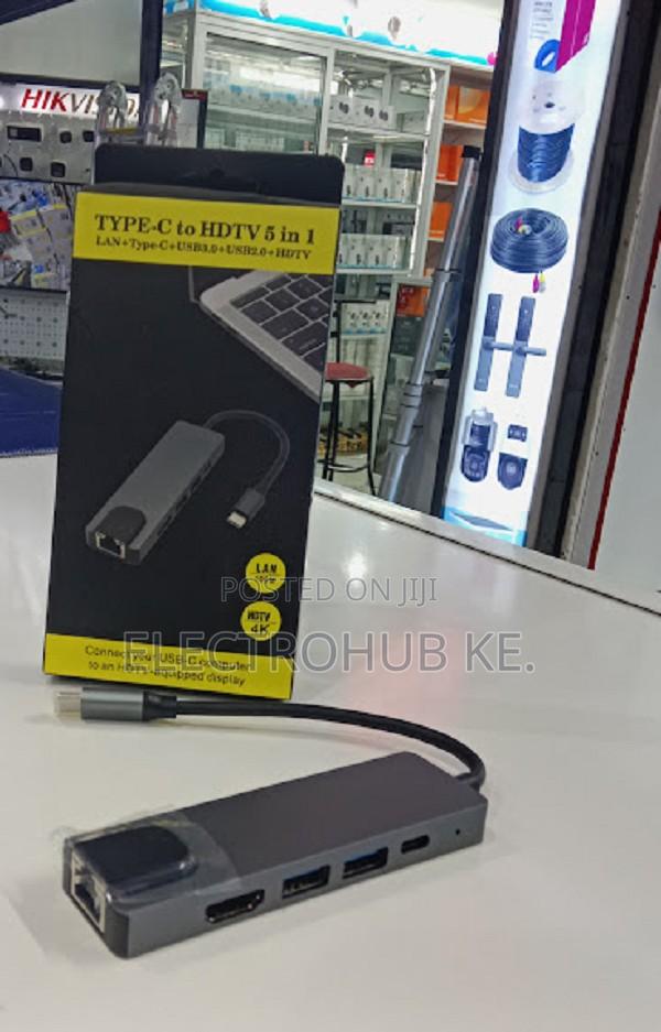 Type - C To Hdtv 5 In 1 Usb Docking Station