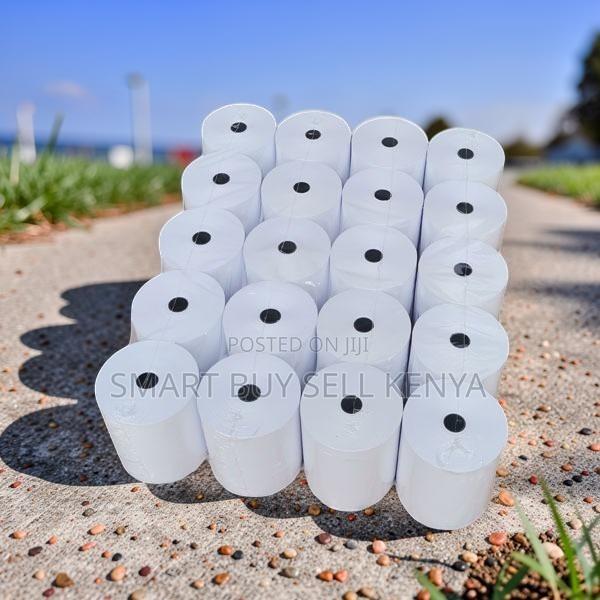 Cost-Effective 20 Pieces 80mm by 80mm by 13mm Thermal Paper Rolls