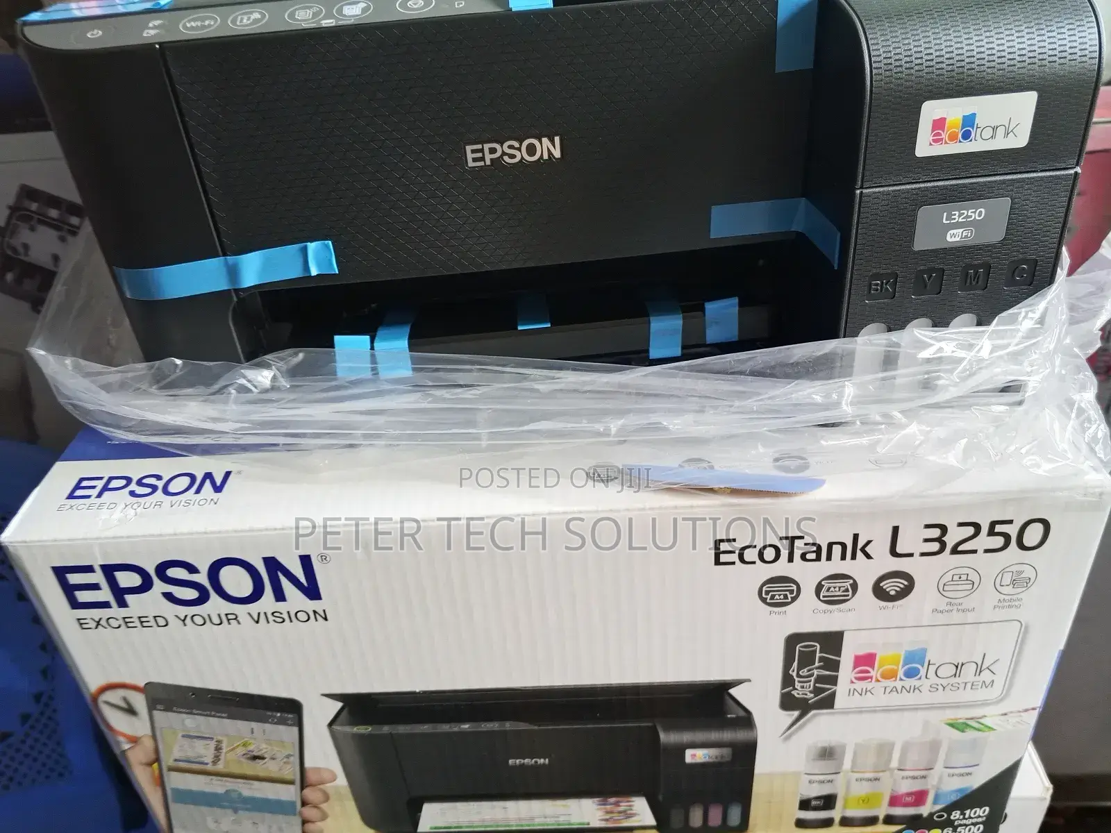 Epson Ecotank L3250 A4 Wireless Printer (All-in-One), (1yr Wrty)