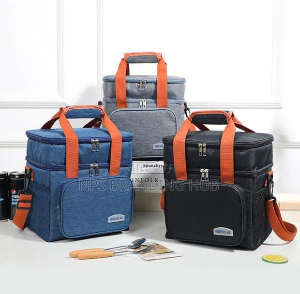 Double Layer Lunch Bag Insulated Sizes Chu