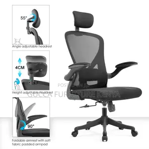 Office Ergonomic Desk Chair With Flip Armrest